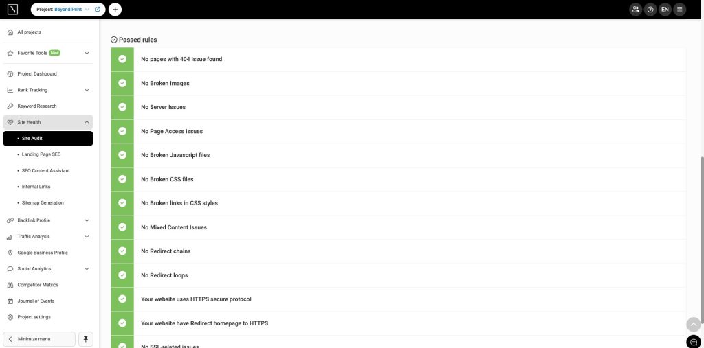 portal site audit