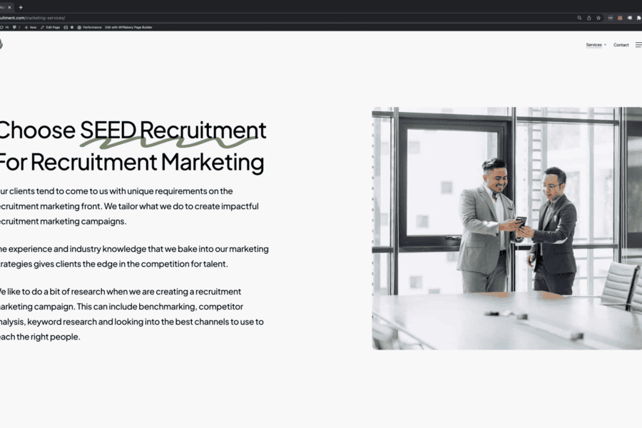 SEED Recruitment portfolio image 2